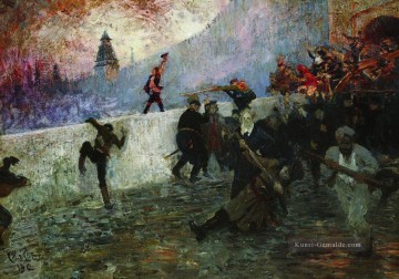 in dem belagerten Moskau 1812 1912 Repin Ölgemälde